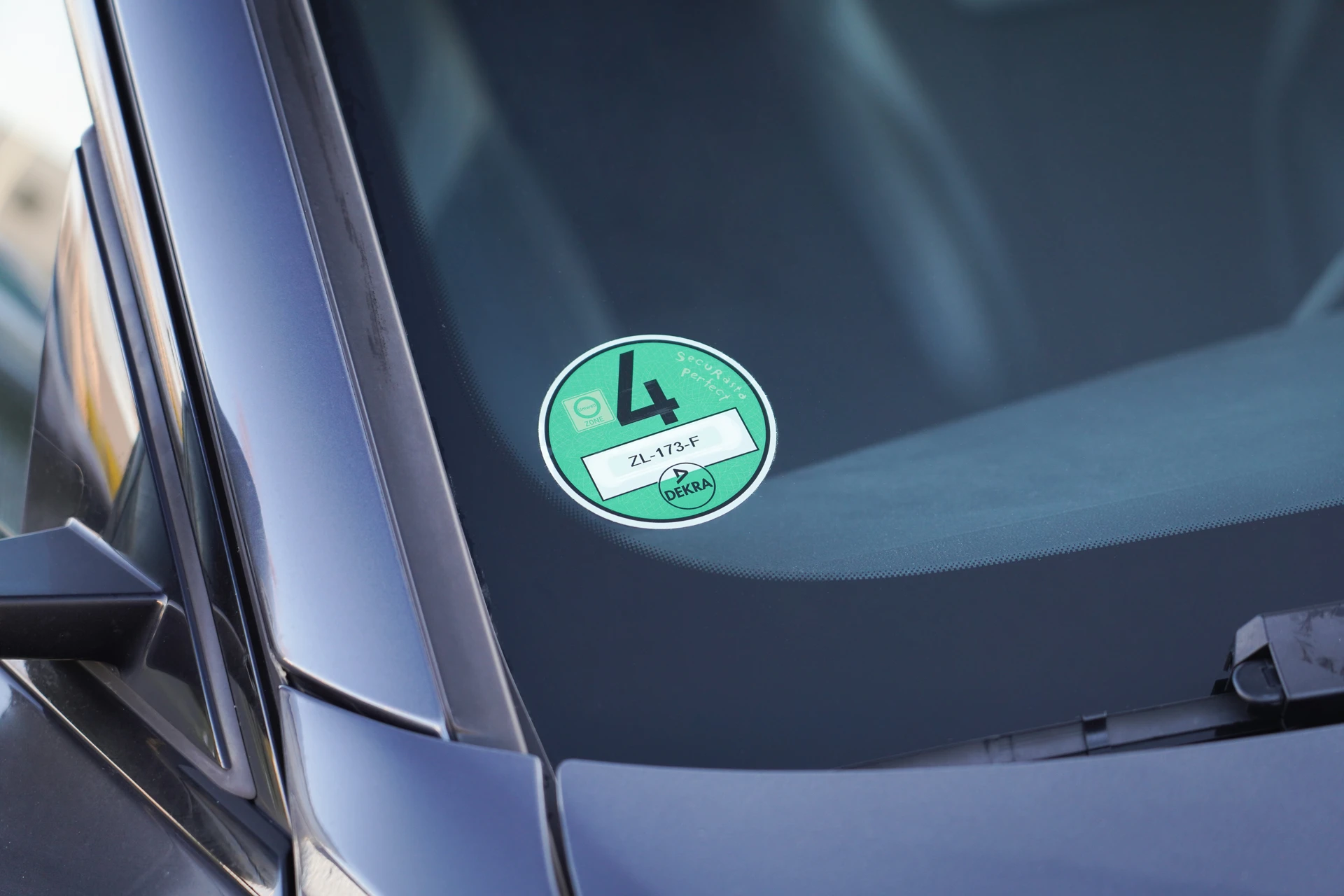 Milieusticker elektrische auto